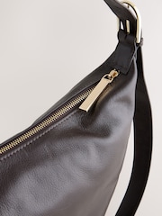 Chocolate marrom - Bolsa tiracolo de couro - Imagem 8 de 9