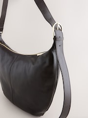 Chocolate marrom - Bolsa tiracolo de couro - Imagem 9 de 9