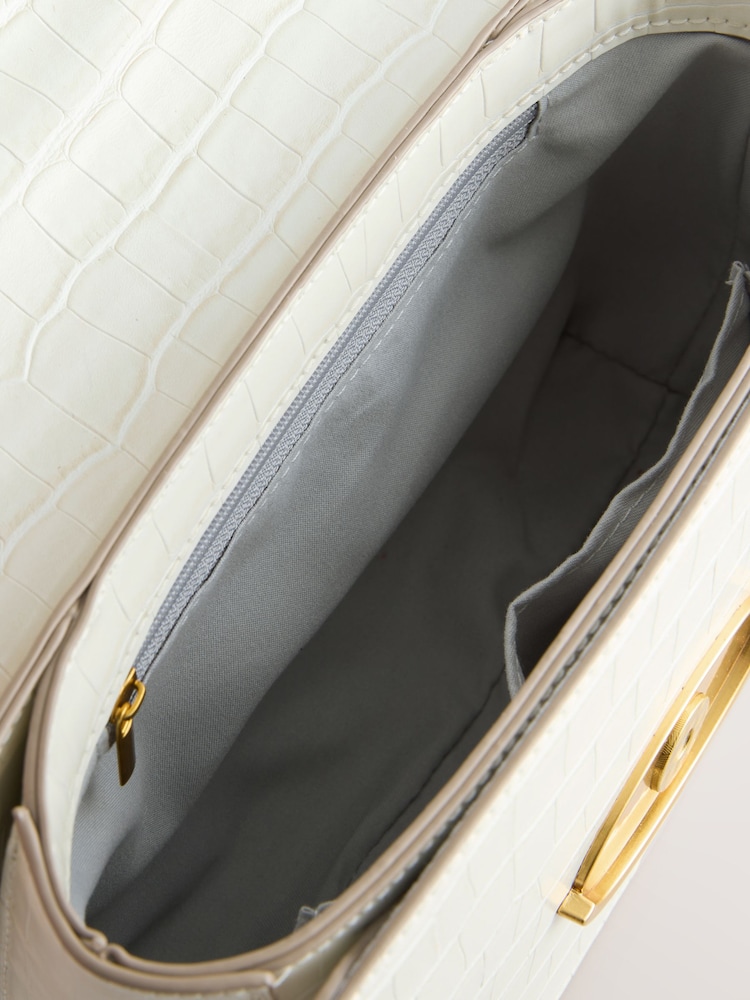 Bone Croc Structured Cross Body Bag - Image 10 of 10