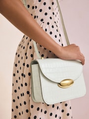 Bone Croc Structured Cross Body Bag - Image 3 of 10