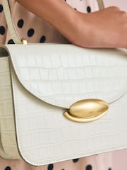 Bone Croc Structured Cross Body Bag - Image 4 of 10