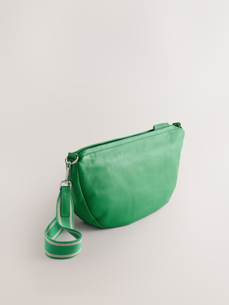 Green Leather Sling Bag - Image 2 of 5