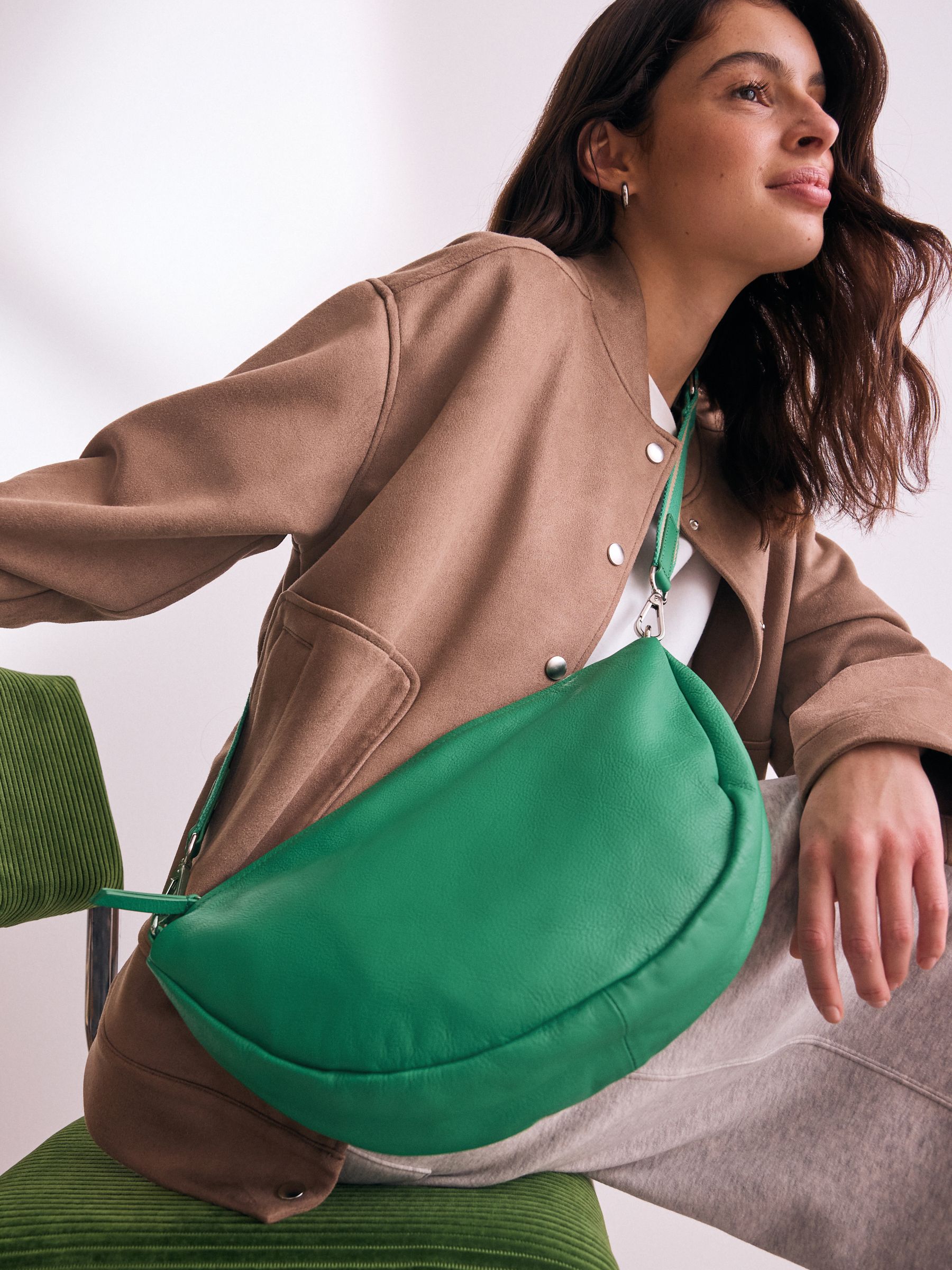 Buy Green Leather Sling Bag from Next South Africa