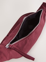 Burgundy Red Nylon Sling Bag - Image 5 of 7
