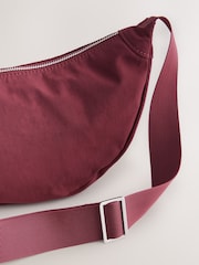 Burgundy Red Nylon Sling Bag - Image 7 of 7