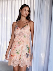 B by Ted Baker Satin Lace Slip - Imagen 1 de 7