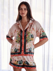 B by Ted Baker Satin Button Through Shorts Set - Image 1 of 6