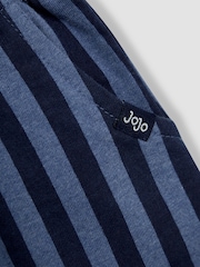 JoJo Maman Bébé Navy Blue Stripe Stripe Trousers - Image 3 of 3