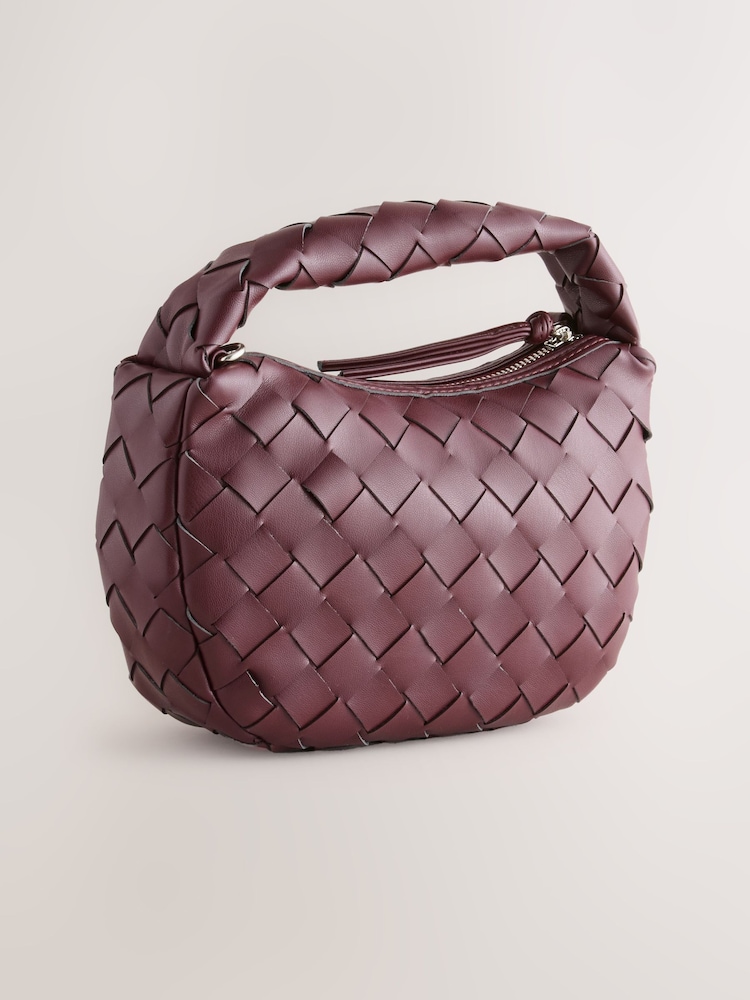Burgundy Red Hand Held Bag - Image 6 of 9