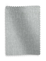 Grey Blue Heavyweight Chenille Eyelet Blackout/Thermal Curtains - Image 5 of 5