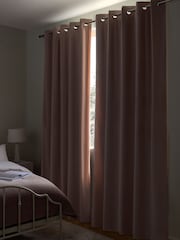Pink Light Rose Matte Velvet Blackout/Thermal Curtains - Image 3 of 7