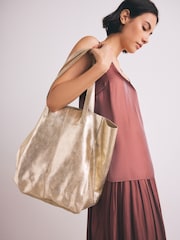 Metallic Leather - Sacola de compras - Imagem 1 de 9