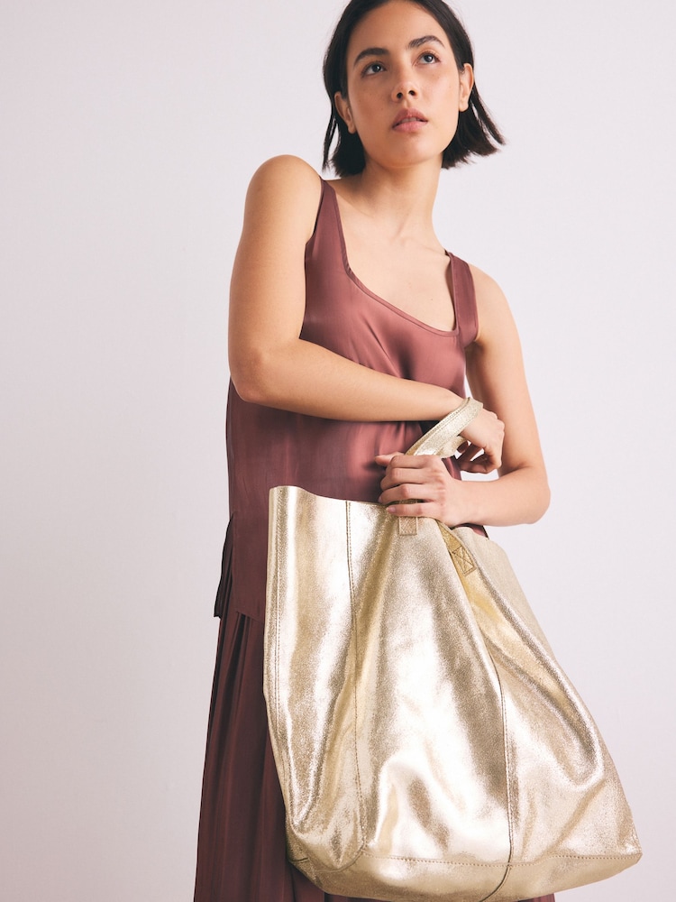 Metallic Leather - Sacola de compras - Imagem 2 de 9