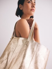 Metallic Leather - Sacola de compras - Imagem 3 de 9