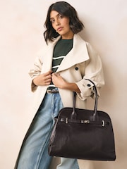 Chocolate marrom - Bolsa Tote Estruturada - Imagem 1 de 10