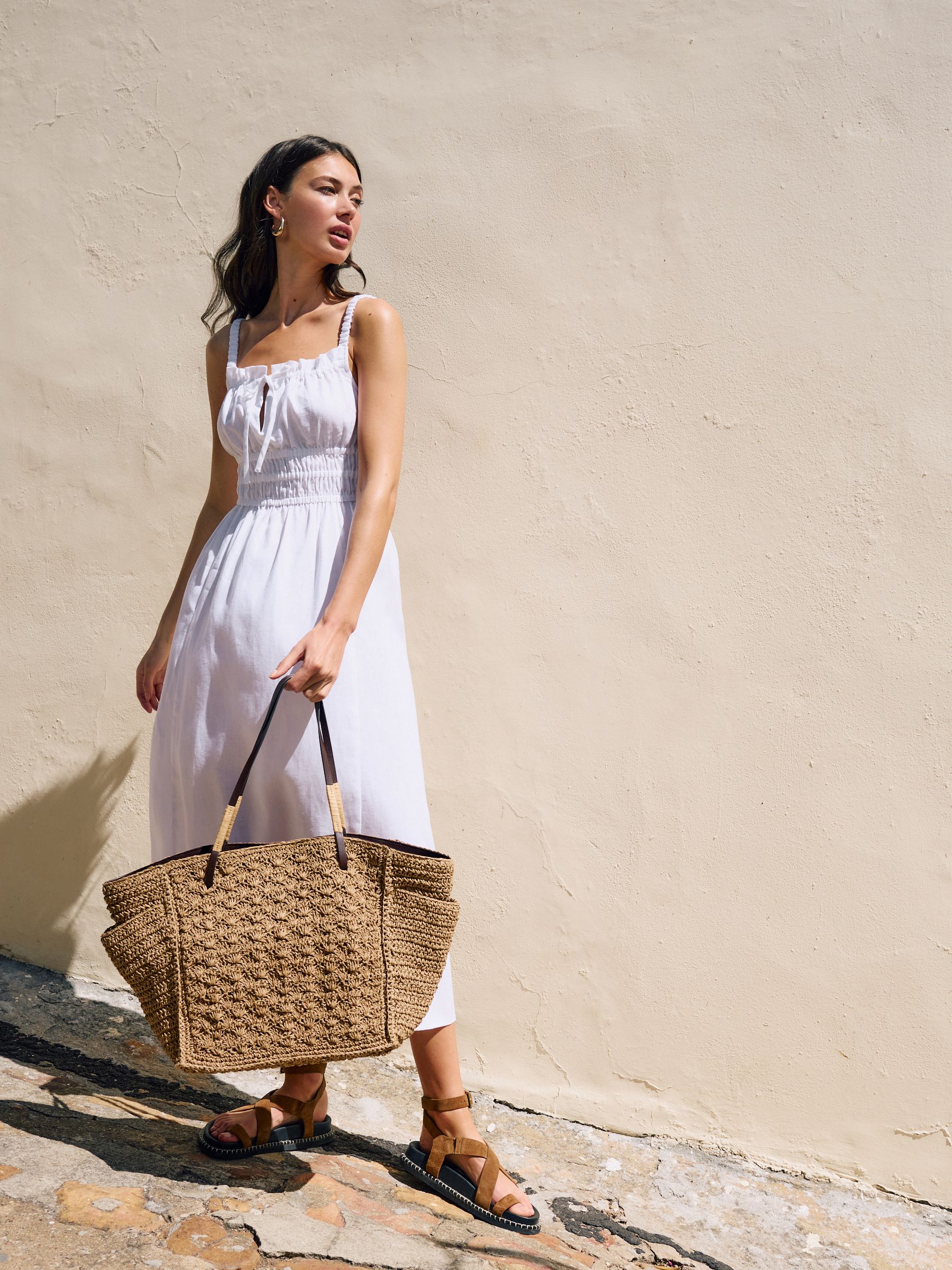 Buy Natural Structured Straw Shoulder Bag from the Next UK online shop
