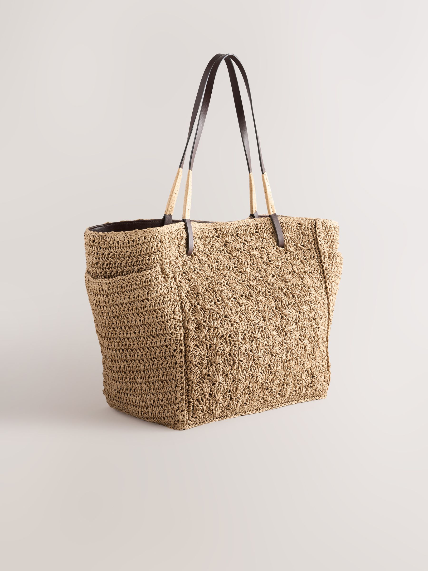 Buy Natural Structured Straw Shoulder Bag from the Next UK online shop