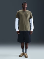 Nike Brown Club T-Shirt - Image 4 of 8