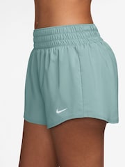 Nike Cannon Green One Dri-FIT Mid Rise 3 Inch Brief Lined Shorts - Image 3 of 4