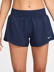 Nike Midnight Navy One Dri-FIT Mid Rise 3 Inch Brief Lined Shorts - Image 1 of 5
