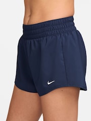 Nike Midnight Navy One Dri-FIT Mid Rise 3 Inch Brief Lined Shorts - Image 3 of 5
