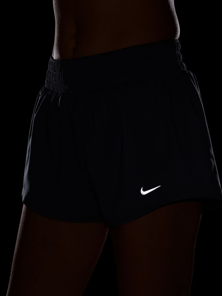 Nike Midnight Navy One Dri-FIT Mid Rise 3 Inch Brief Lined Shorts - Image 5 of 5 Nike Midnight Navy One Dri-FIT Mid Rise 3 Inch Brief Lined Shorts - Image 5 of 5