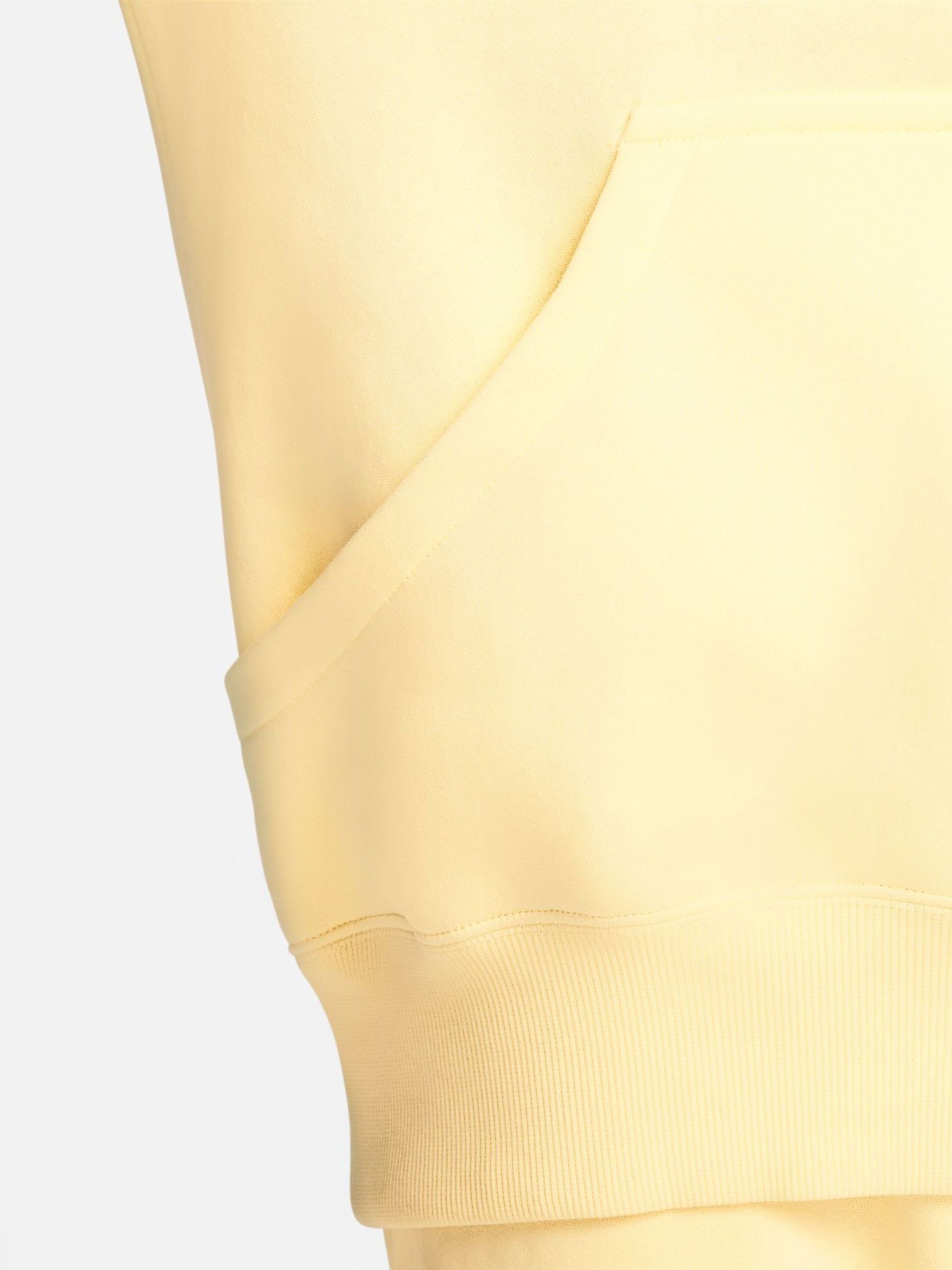 nike mini swoosh oversized sweatshirt yellow