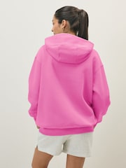 Nike Pink Sportswear Phoenix Fleece Oversized Pullover Hoodie - Image 2 of 6