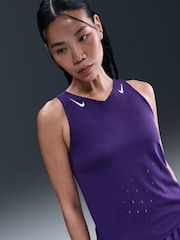 Nike Court Purple Aero Swift DriFIT ADV Running Singlet Vest - Image 3 of 5