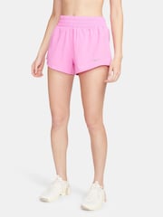 Nike Playful PInk One Dri-FIT Mid Rise 3" Brief Lined Shorts - Image 1 of 8