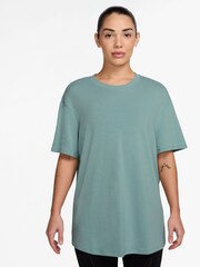Nike Cannon Green One Relaxed Dri-FIT Short-Sleeve Top - Image 1 of 3