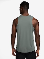 Nike Clay Green Dri-FIT Miler Running Vest Top - Image 2 of 3