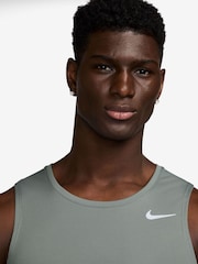 Nike Clay Green Dri-FIT Miler Running Vest Top - Image 3 of 3