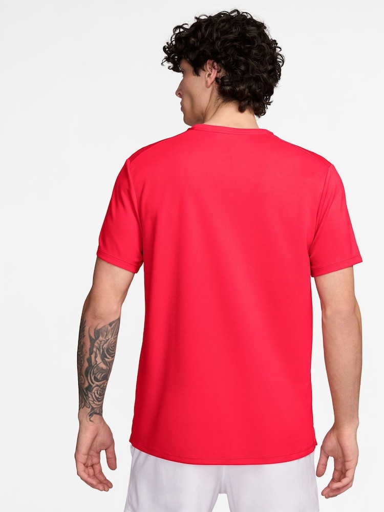 Rojo - Camiseta para correr Dri-FIT Miler de Nike - Imagen 2 de 3