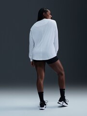 Nike White One Relaxed Dri-FIT Long-Sleeve Top - Image 2 of 3