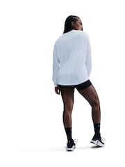 Nike White One Relaxed Dri-FIT Long Sleeve Top - Image 4 of 7