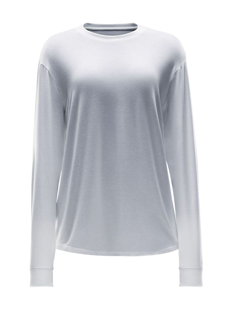 Nike White One Relaxed Dri-FIT Long Sleeve Top - Image 7 of 7
