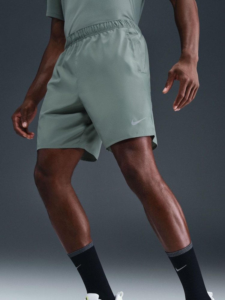 Buy Nike Clay Green Inch Challenger Dri-FIT Brief Lined Running