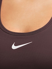 Nike Burgundy Crush Swoosh Medium Support Padded Sports Bra - Image 3 of 3