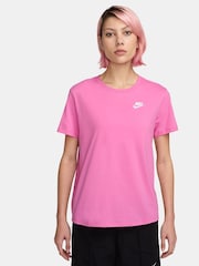 Nike Red Sportswear Club Essentials T-Shirt - Image 1 of 3