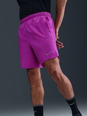 Nike Purple 7 Inch Challenger Dri-FIT Brief Lined Running Shorts - Image 3 of 5