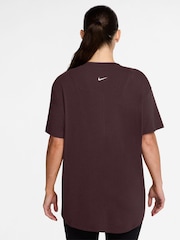 Nike Burgundy Crush One Relaxed Dri-FIT Short-Sleeve Top - Image 2 of 3