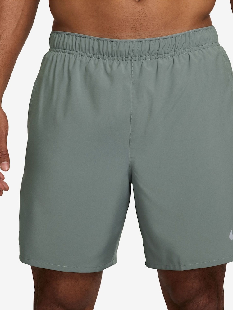 Nike Clay Green Challenger Dri-FIT 7 Inch 2-in-1 Running Shorts - Image 1 of 5