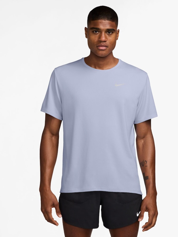 Nike Ghost Blue Dri-FIT Miler Running T-Shirt - Image 1 of 1