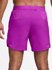 Nike Light Purple Dri-FIT Stride 7 Inch Running Shorts - Image 2 of 5