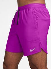 Nike Light Purple Dri-FIT Stride 7 Inch Running Shorts - Image 3 of 5