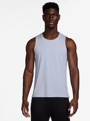 Nike Ghost Blue Dri-FIT Miler Running Vest Top - Image 1 of 3