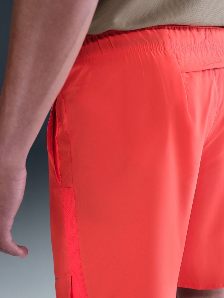 Nike Red Challenger Dri-FIT 7 Inch Briefs Lined Running Shorts - Image 5 of 5 Nike Red Challenger Dri-FIT 7 Inch Briefs Lined Running Shorts - Image 5 of 5
