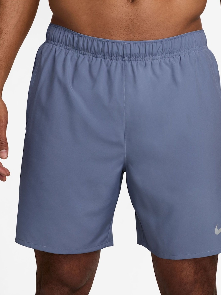 Nike World Indigo Blue 7 Inch Challenger Dri-FIT Brief Lined Running Shorts - Image 1 of 5