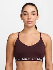 Nike Red Indy Light Support Padded Adjustable Sports Bra - Image 1 of 8